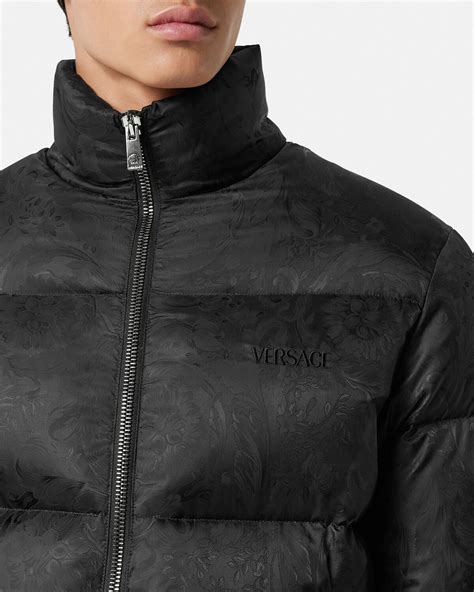 versace pillow talk puffer jacket|Barocco Puffer Jacket Black .